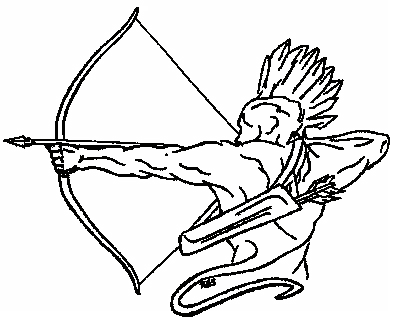 Council of Five Nations Iroquois Warrior Logo